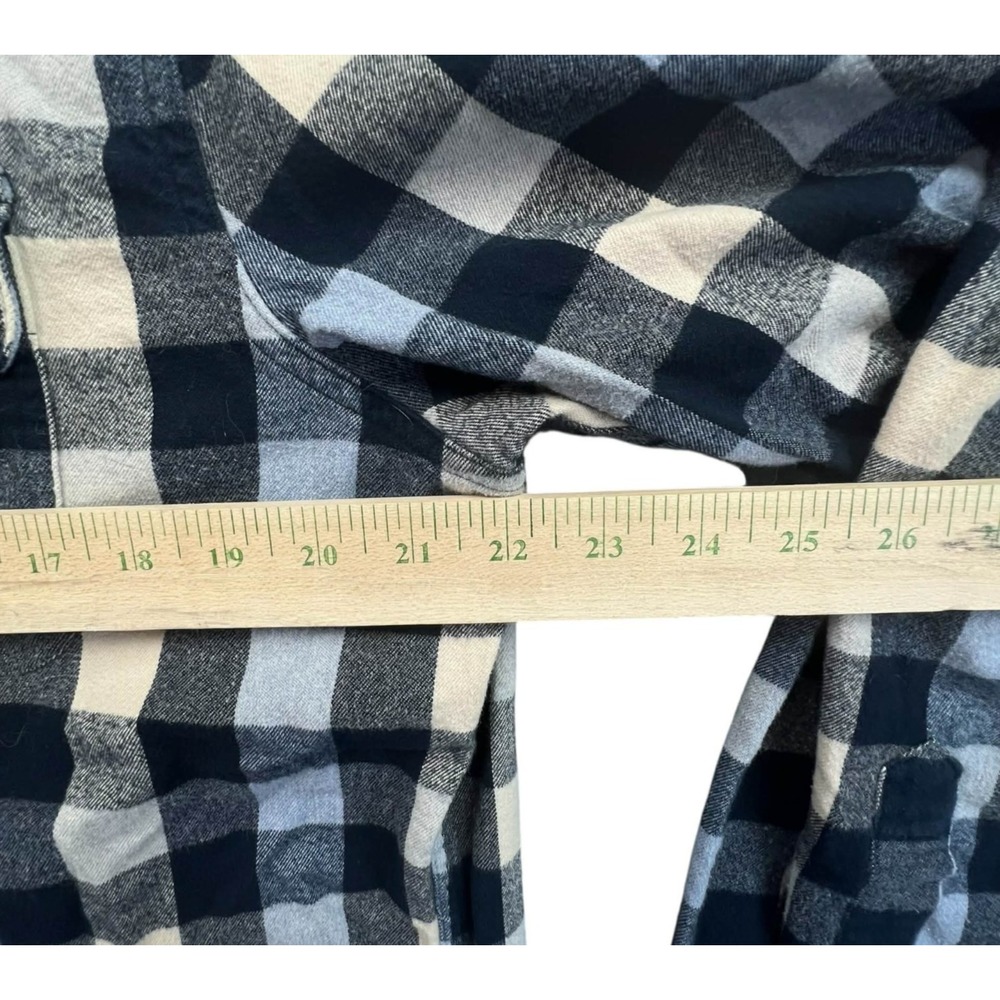 Abercrombie Fitch Mens Plaid Flannel Long Sleeve Button Up Shirt XL - Picture 6 of 7